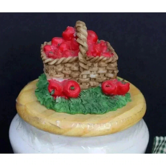 SEALED Country Crocks Apples In A Basket TEA Spice Jar With Lid - Picture 2 of 3